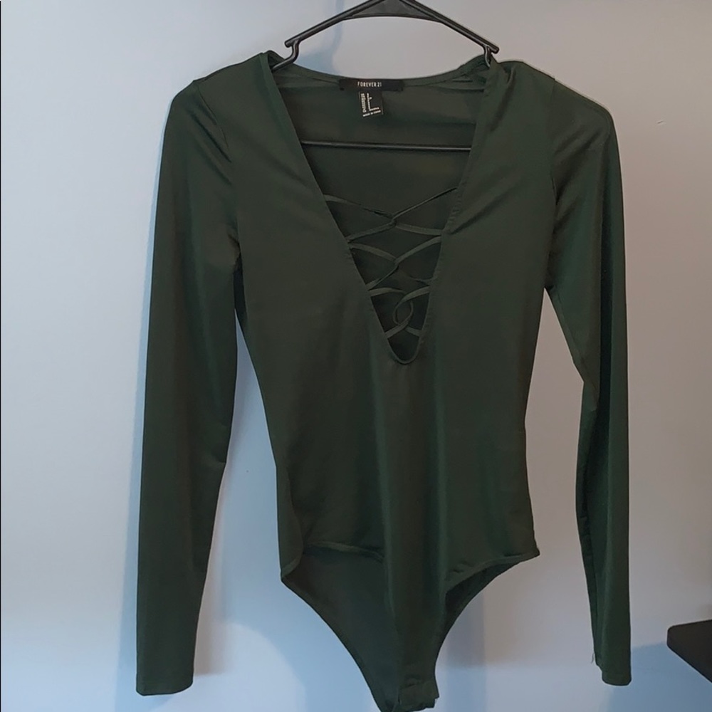 Forest green onesie